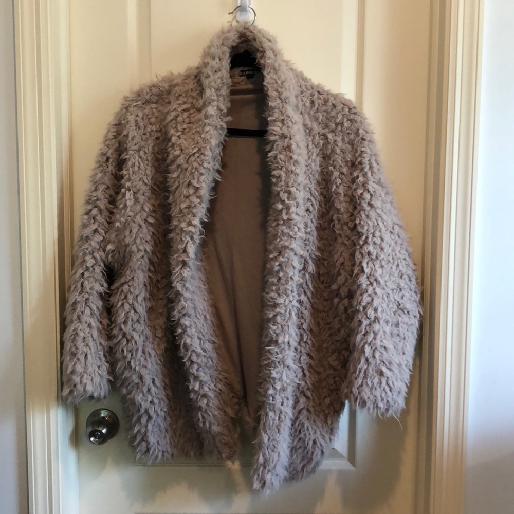 Express Sherpa Cardigan